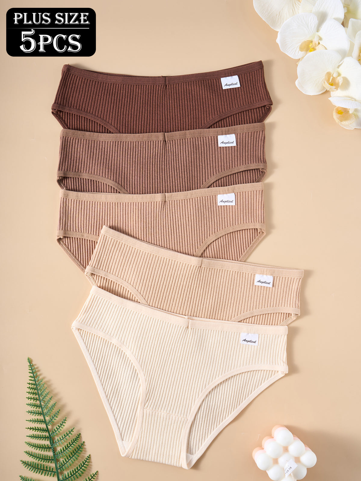 Ensemble grande taille, toucher naturel, porté de face