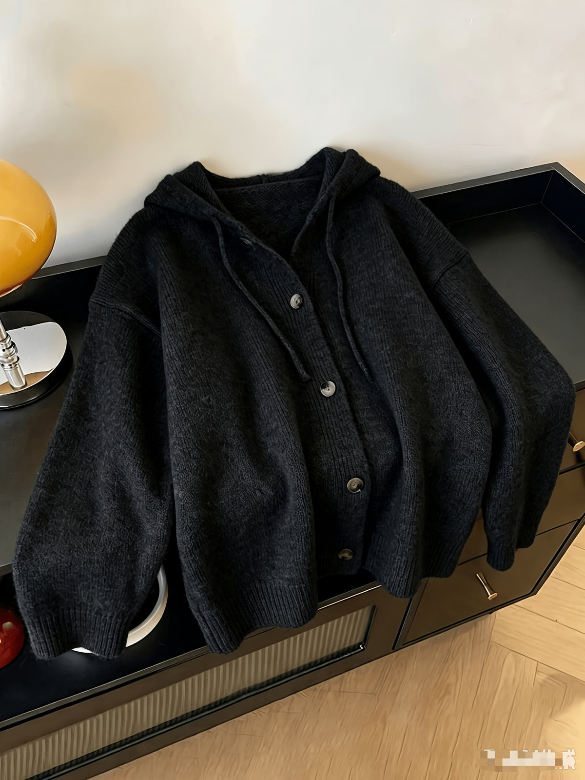 Cardigan grande taille, coupe ample, manches longues, chaleur d'hiver, mise en situation