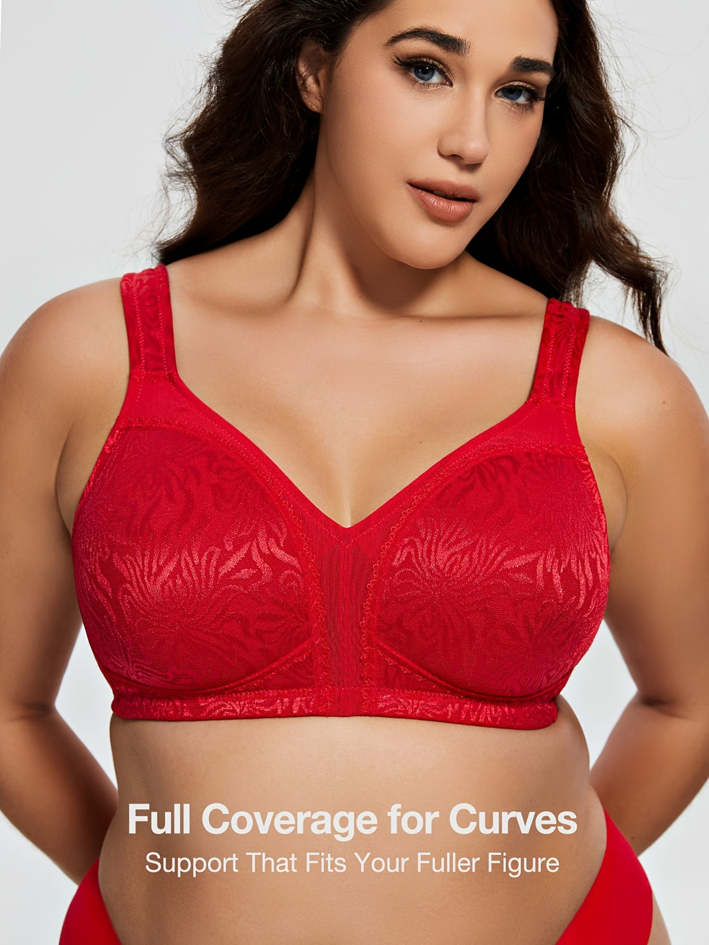 Soutien-gorge grande taille — Bretelles larges matelassées