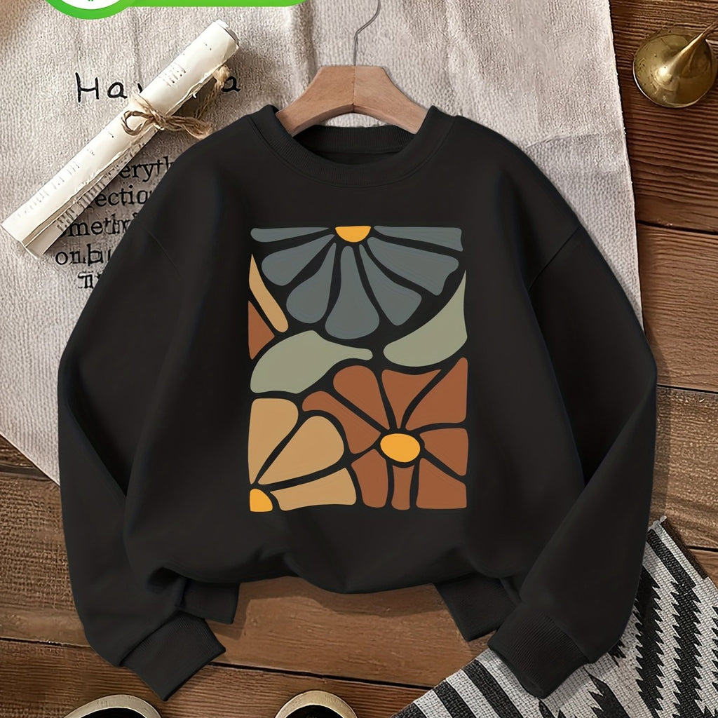 Pull grande taille, col rond, toucher naturel, chaleur d'hiver — composition : 100% Coton