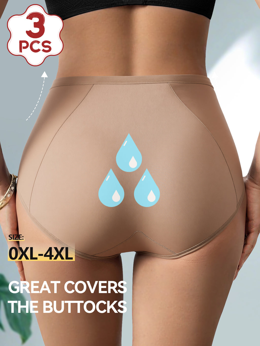 Culotte menstruelle grande taille, ligne épurée, détail du col