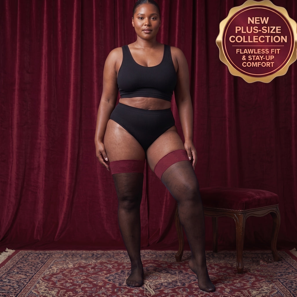 Chaussettes grande taille, coupe ample