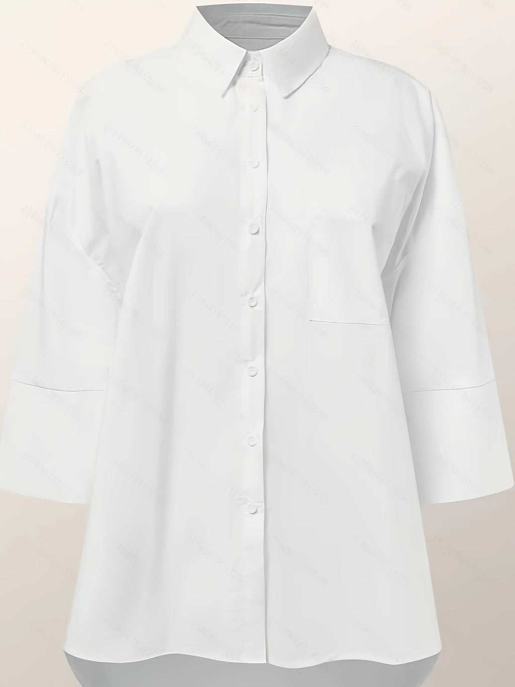 Chemise grande taille, coupe oversize, poches pratiques, visuel produit