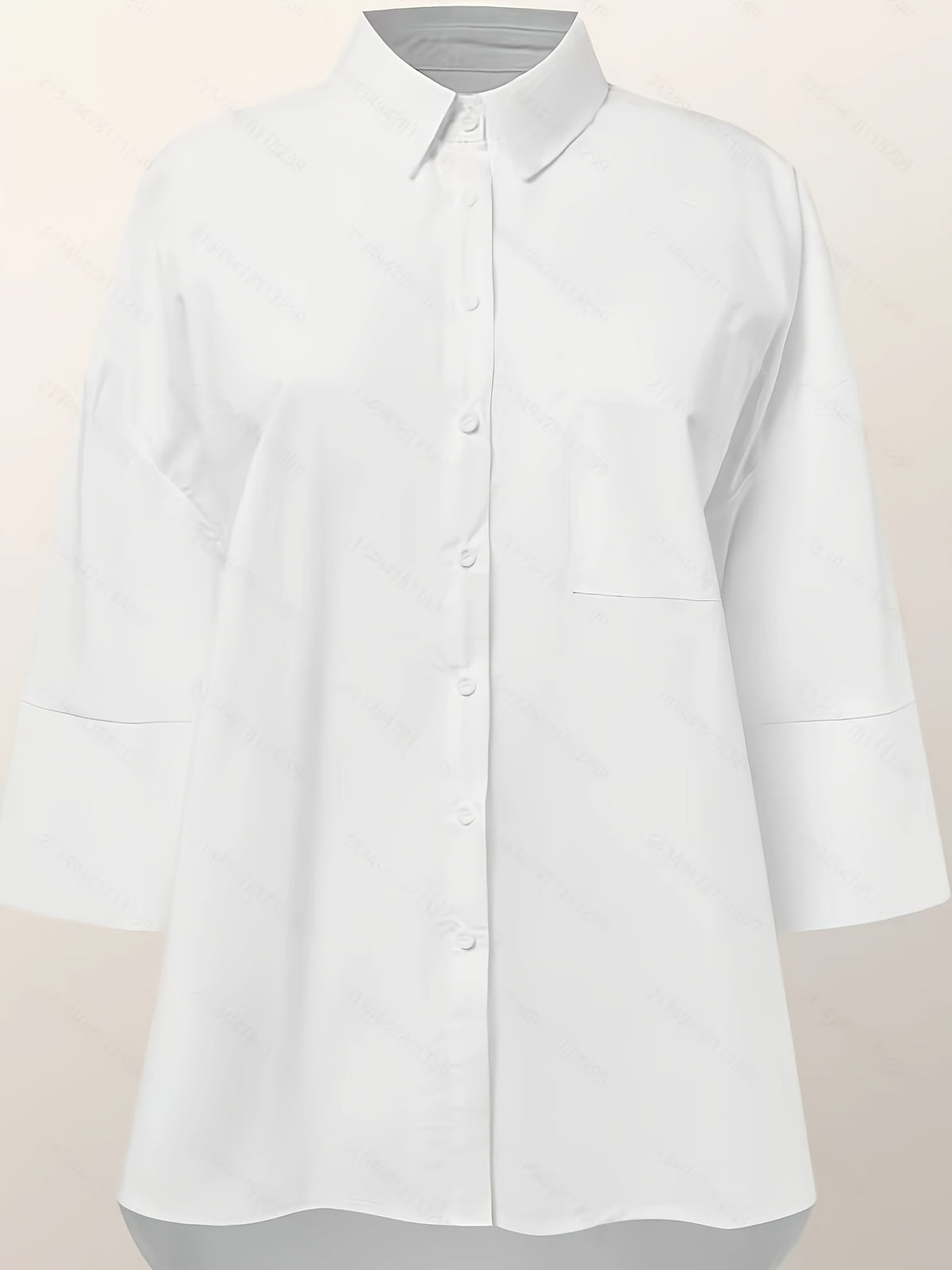 Chemise grande taille, coupe oversize, poches pratiques, visuel produit