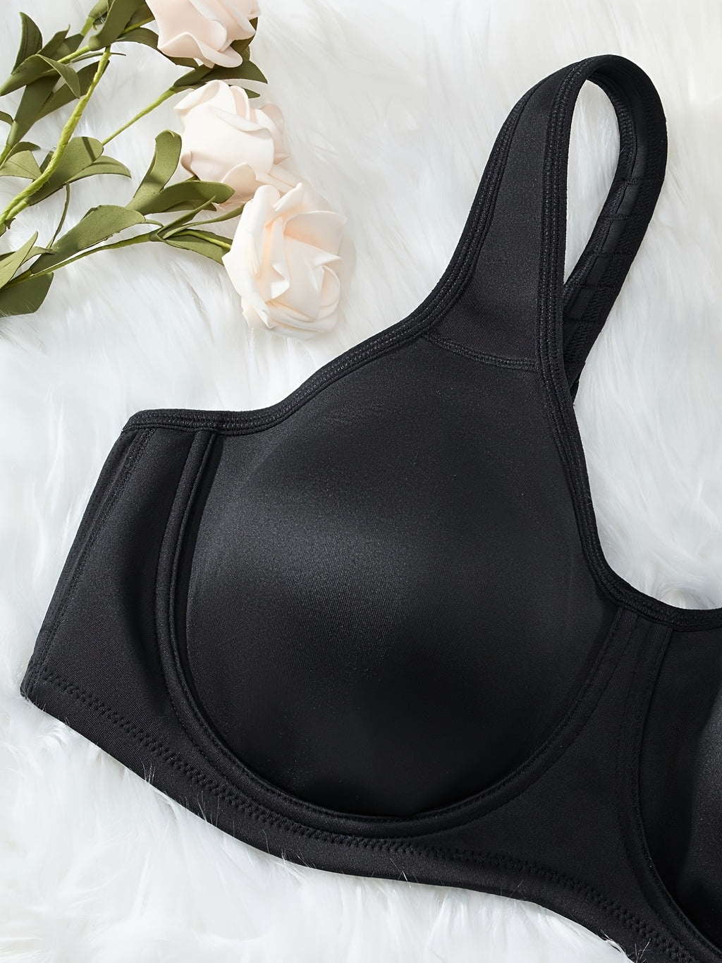 Soutien-gorge grande taille — Crochet plat sur la bretelle