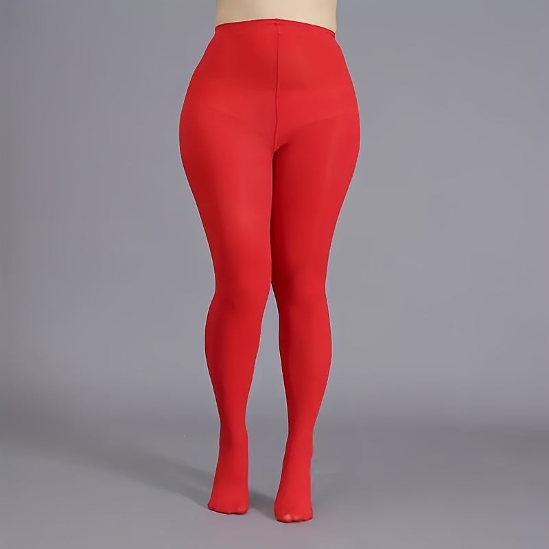 Legging grande taille en velours — Doublure et toucher profond, vu de dos