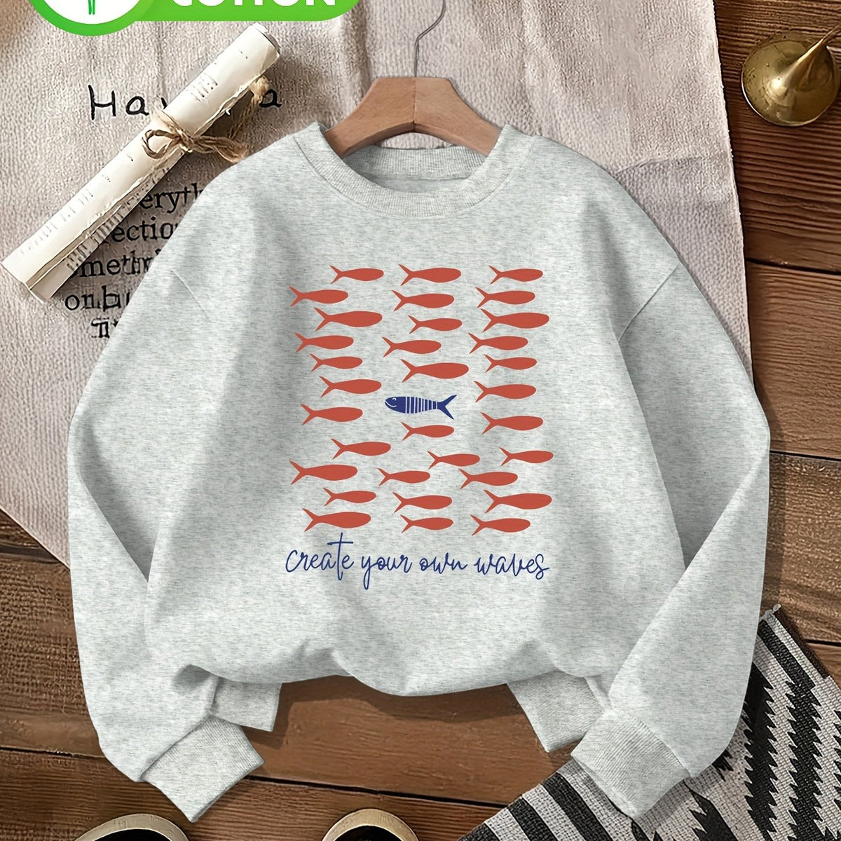 Pull grande taille, col rond, toucher naturel, chaleur d'hiver, tissu opaque