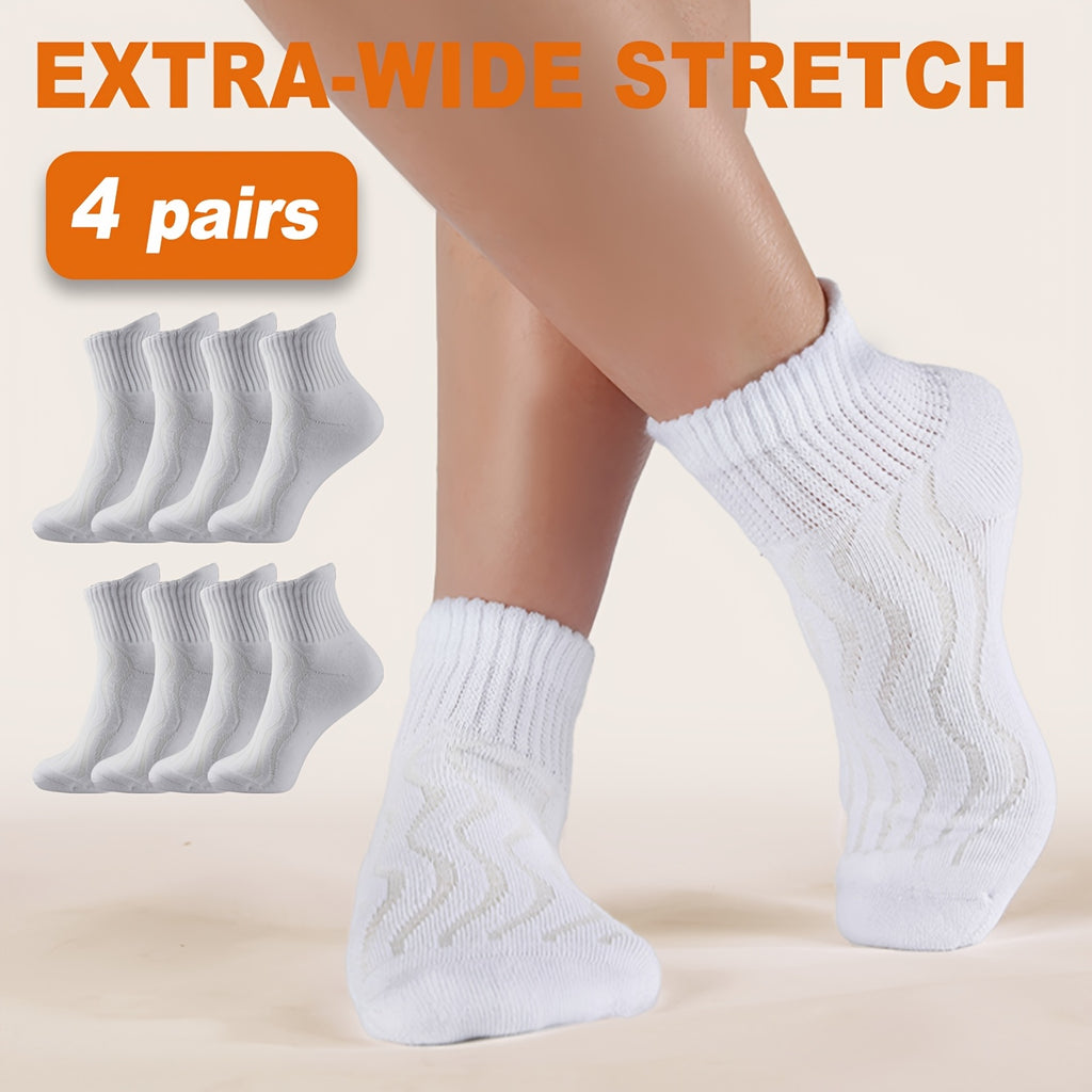 Chaussettes grande taille, coupe ample, toucher naturel — composition : 73% Coton, 25% Polyester, 2% Élasthanne
