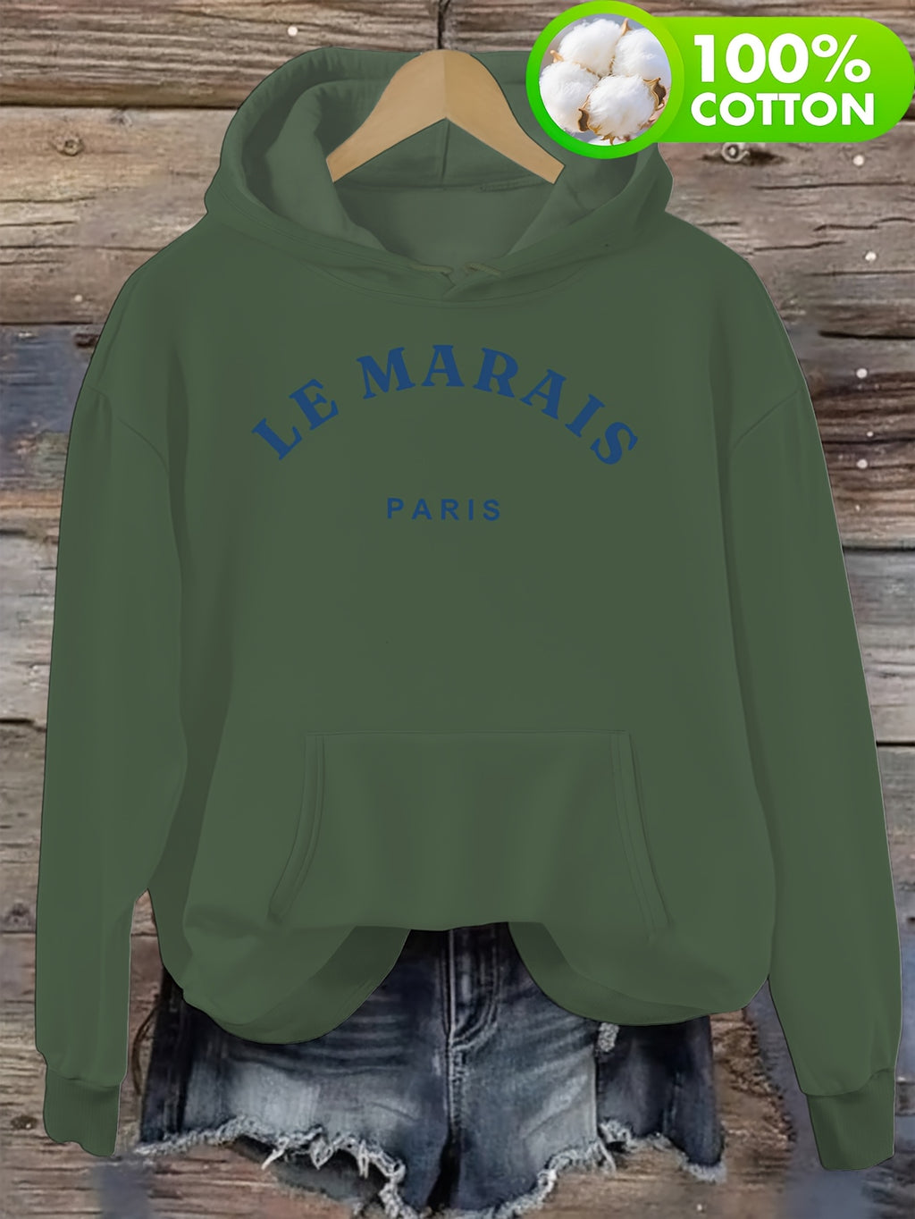 Sweat grande taille, capuche, toucher naturel, chaleur d'hiver, détail du tissu