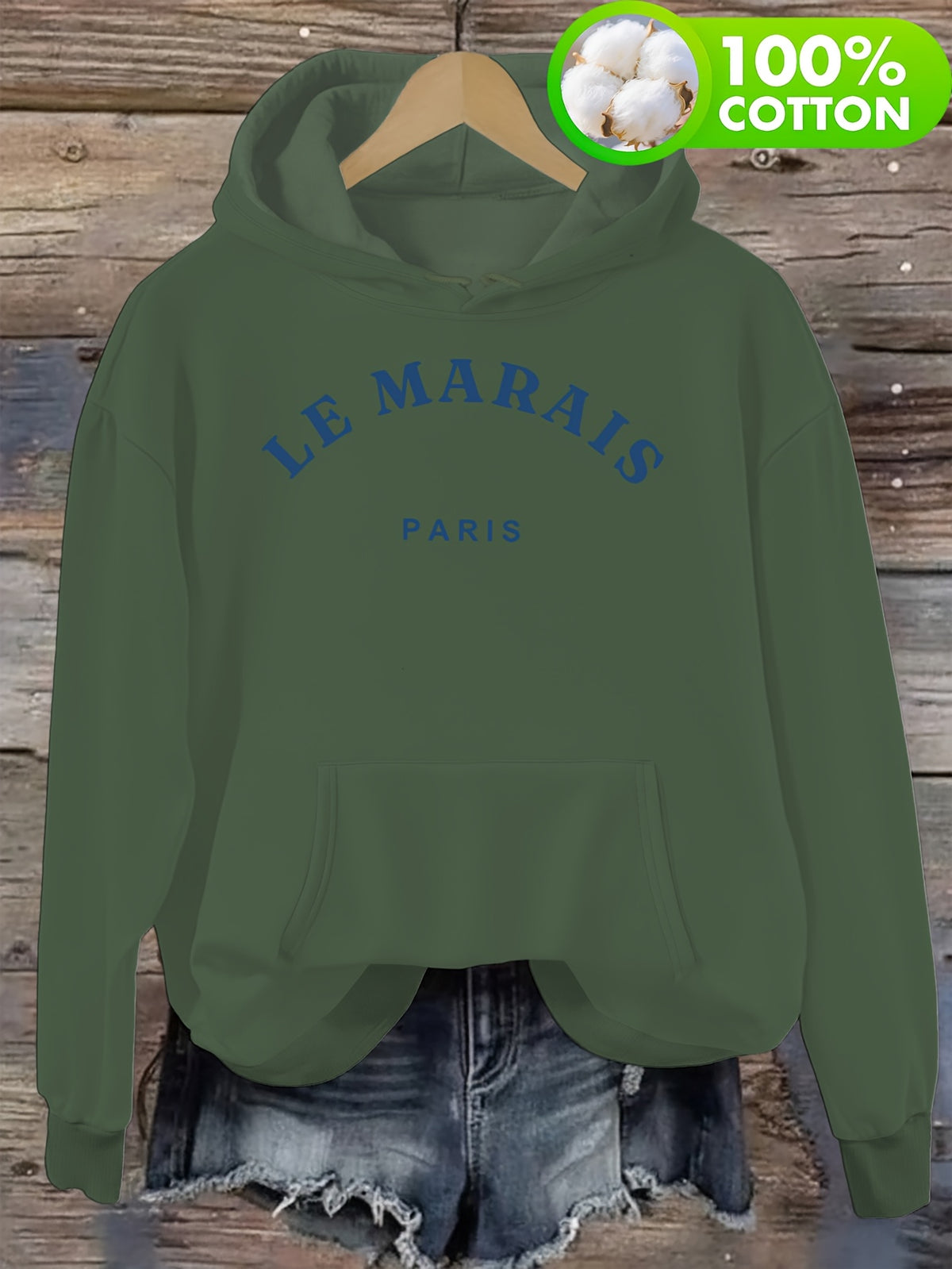 Sweat grande taille, capuche, toucher naturel, chaleur d'hiver, détail du tissu