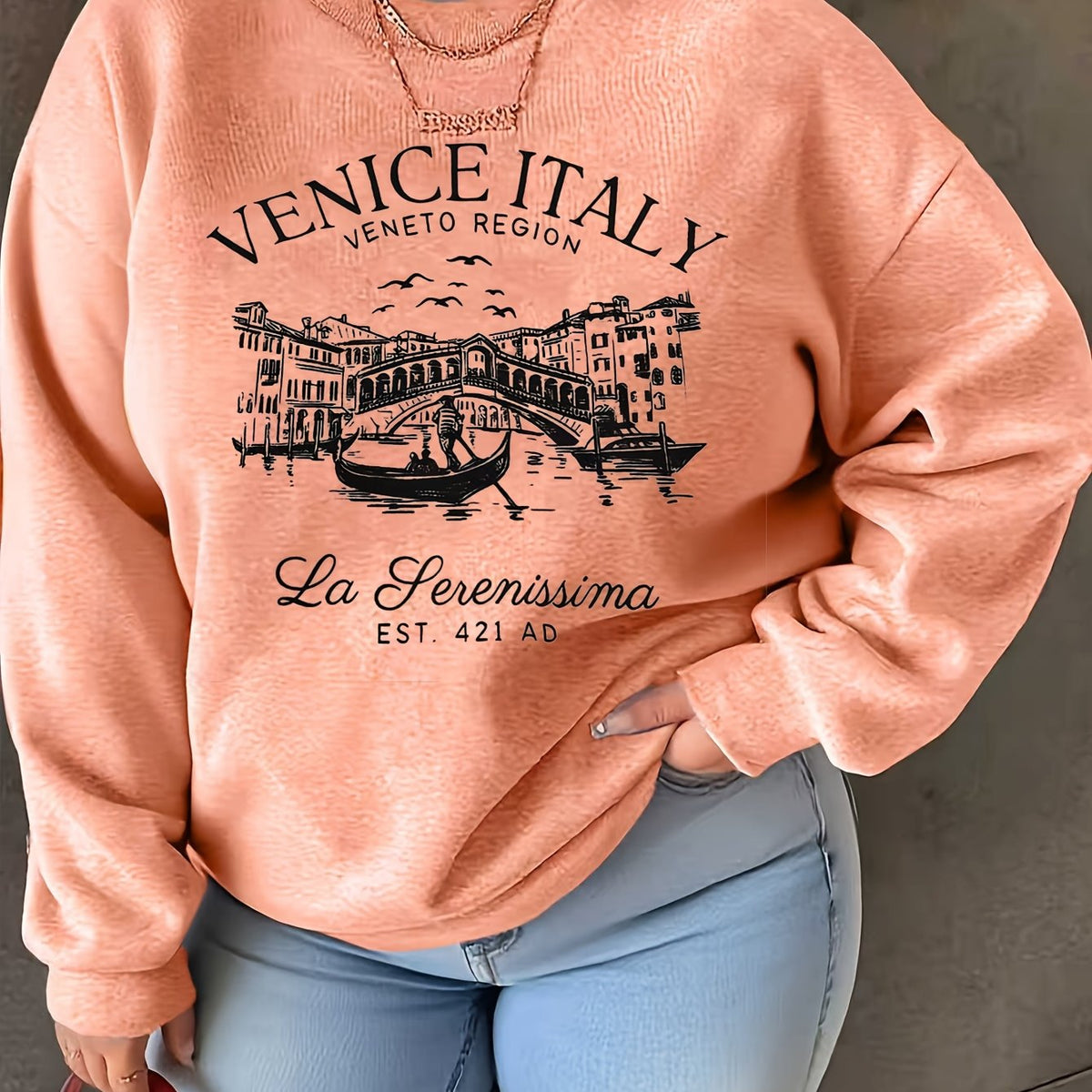 Sweat grande taille, toucher naturel — matière : coton Image