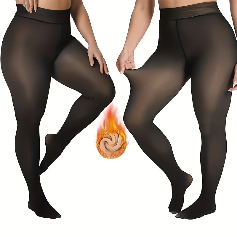 Collant grande taille, vu de dos