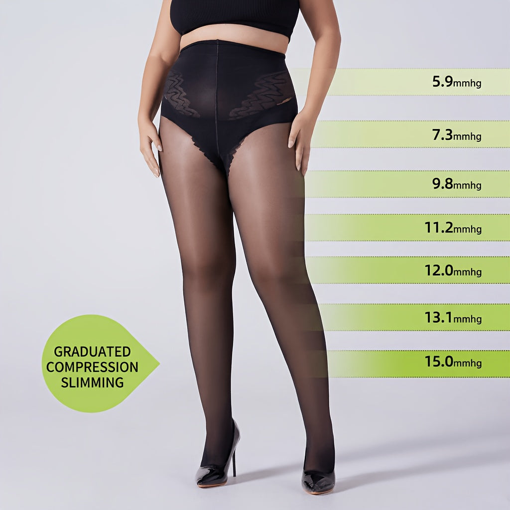 Collant grande taille — Allure élégante, vu de dos
