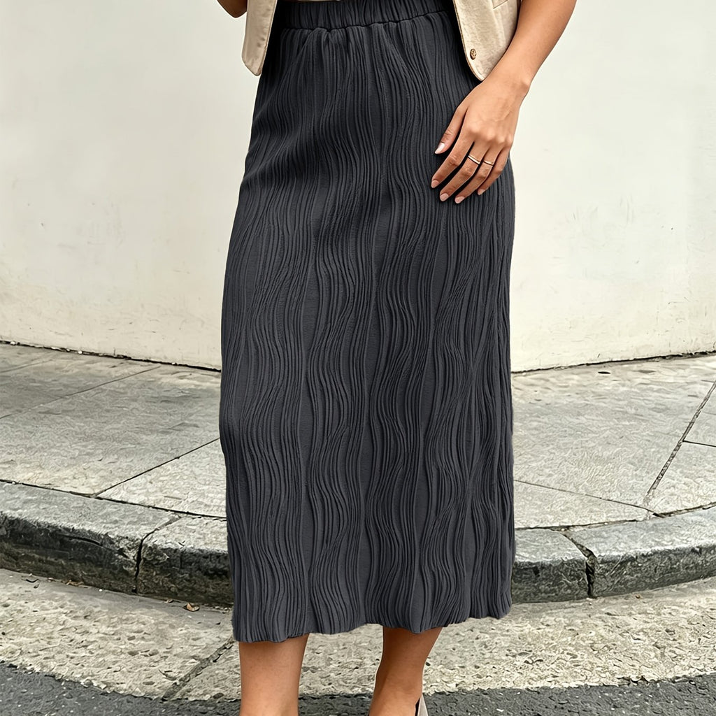 Vêtement grande taille, coupe droite — matière : polyester