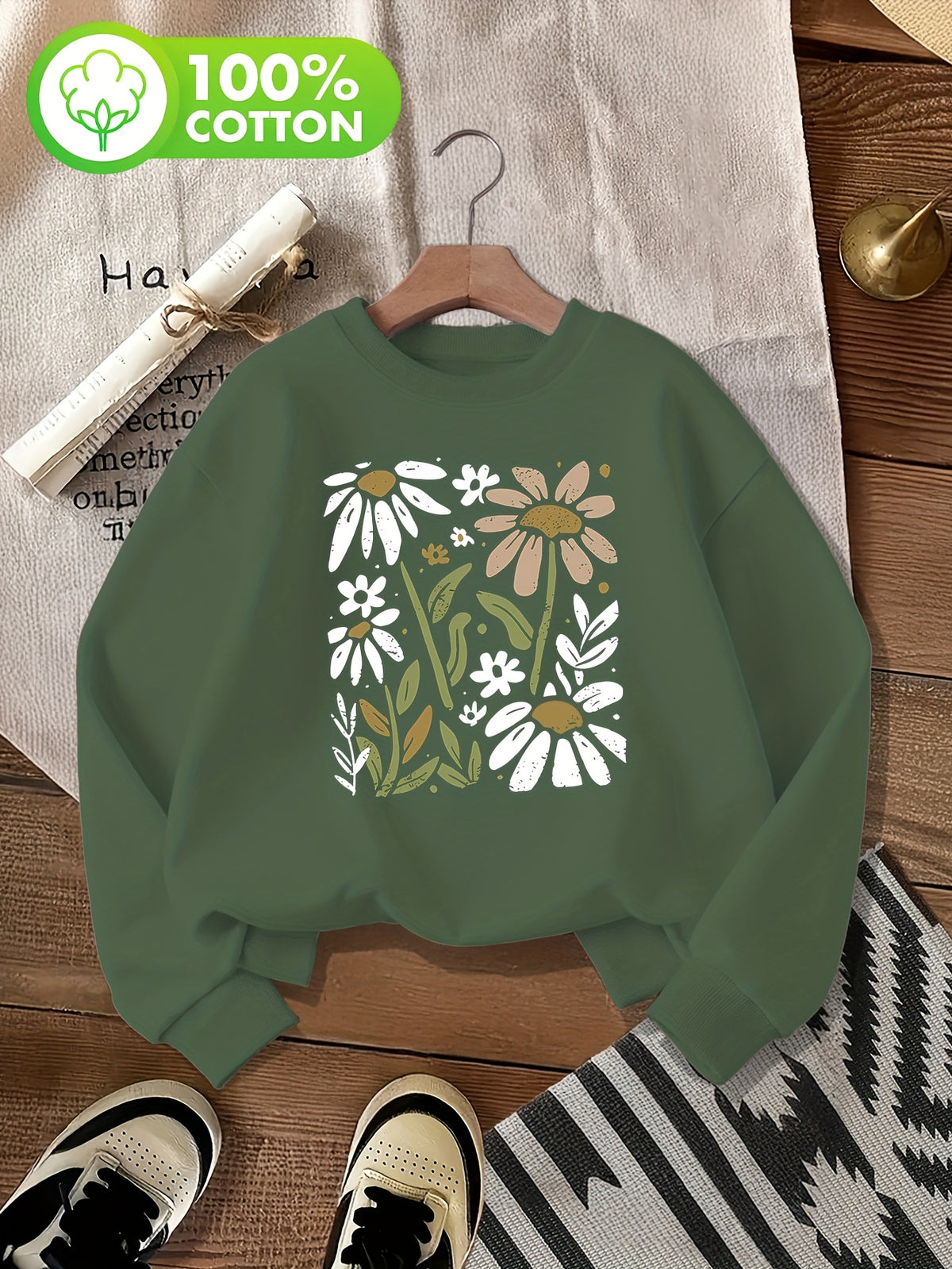 Pull grande taille, col rond, toucher naturel, chaleur d'hiver