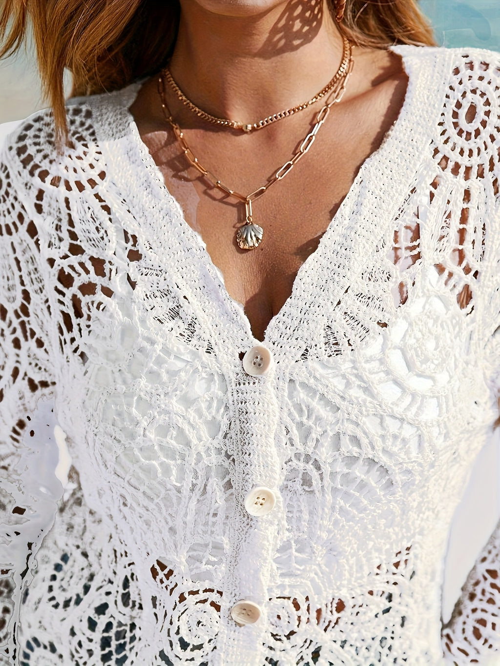 Kimono grande taille, gros plan