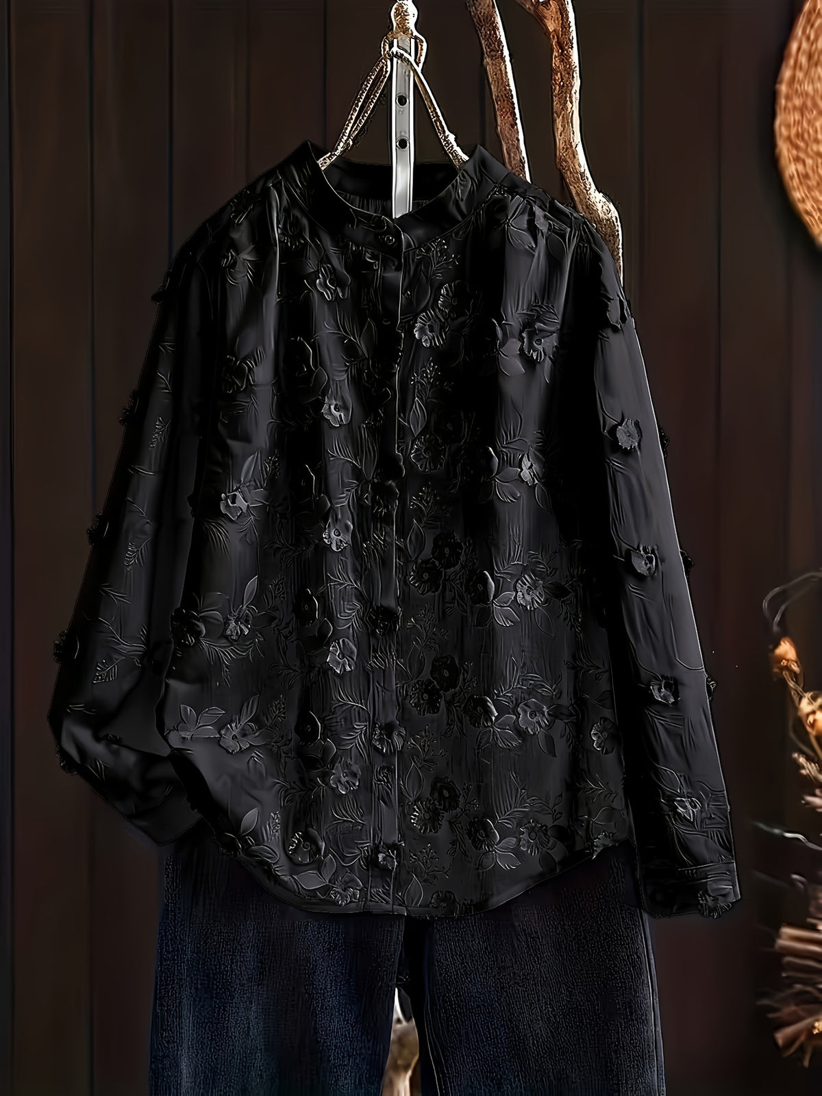 Chemise grande taille, toutes saisons, vu de dos