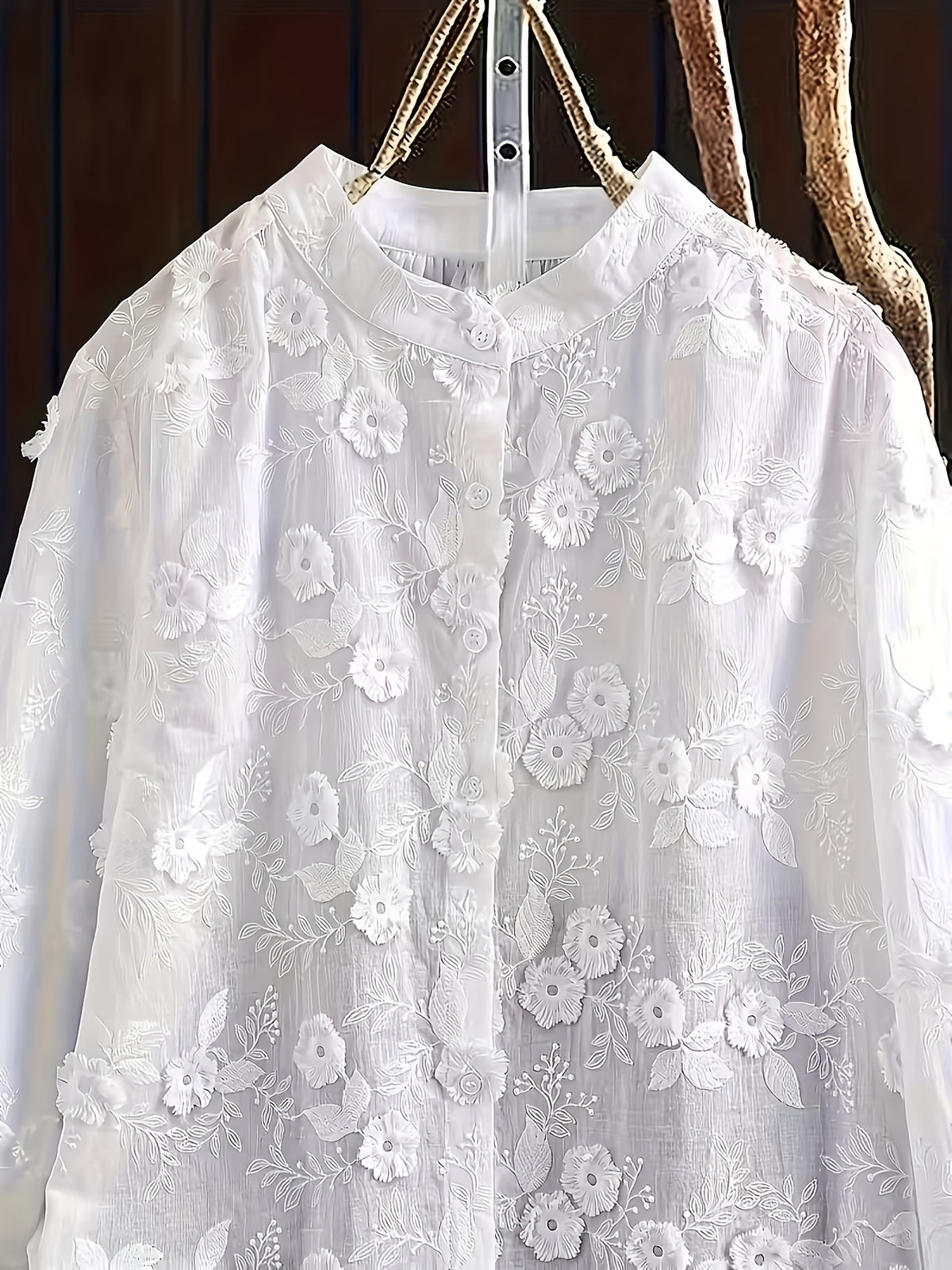 Chemise grande taille, toutes saisons, tissu opaque