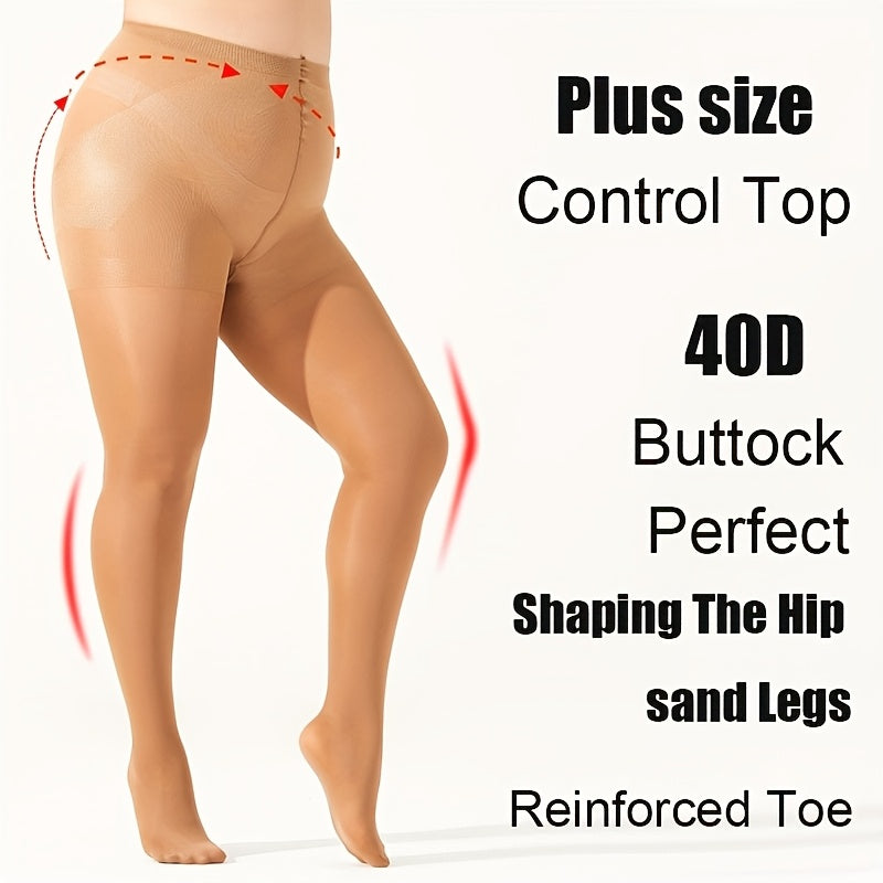 Collant grande taille — Effet gainant et allure élégante, porté de face