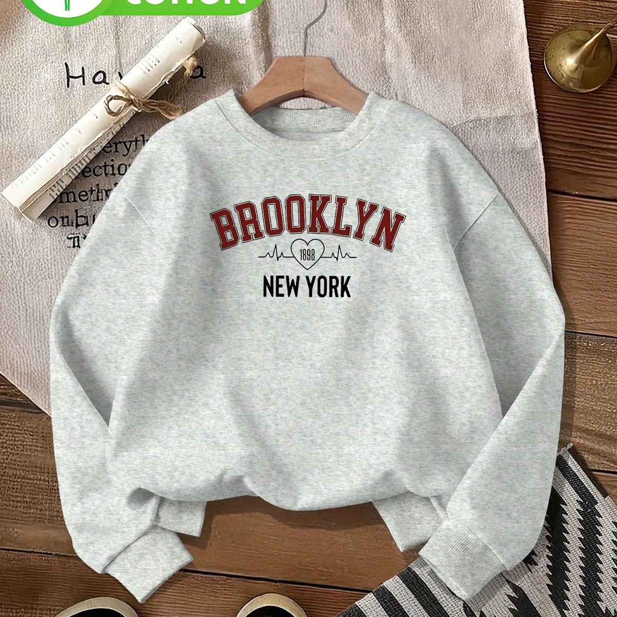 Pull grande taille, col rond, toucher naturel, chaleur d'hiver — composition : 100% Coton