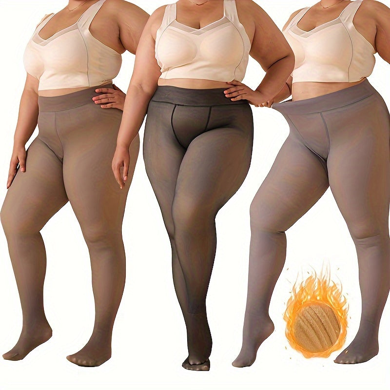 Collant grande taille — Forte élasticité — matière : polyester Image
