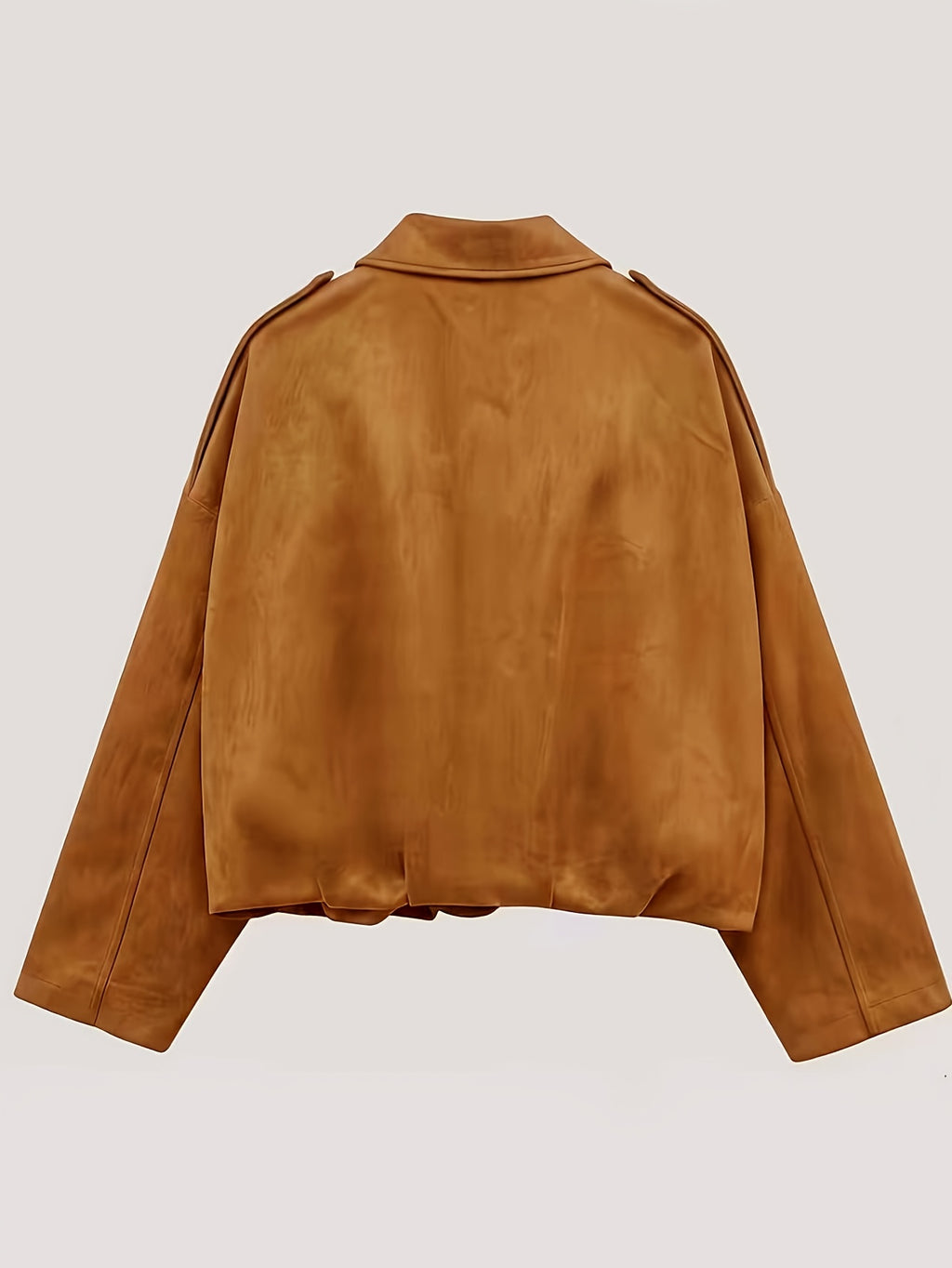 Veste grande taille, coupe ample, fermeture zippée, chaleur d'hiver, porté de face