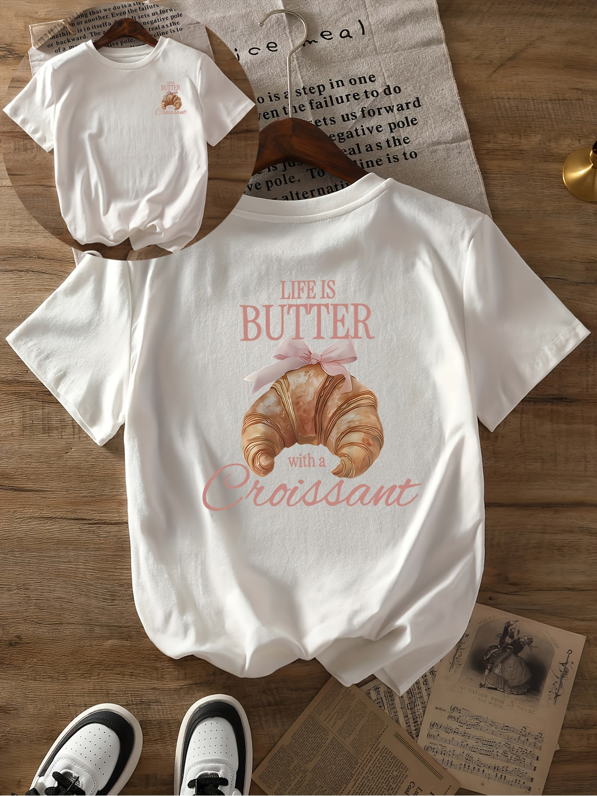 T-shirt grande taille, manches courtes, mise en situation