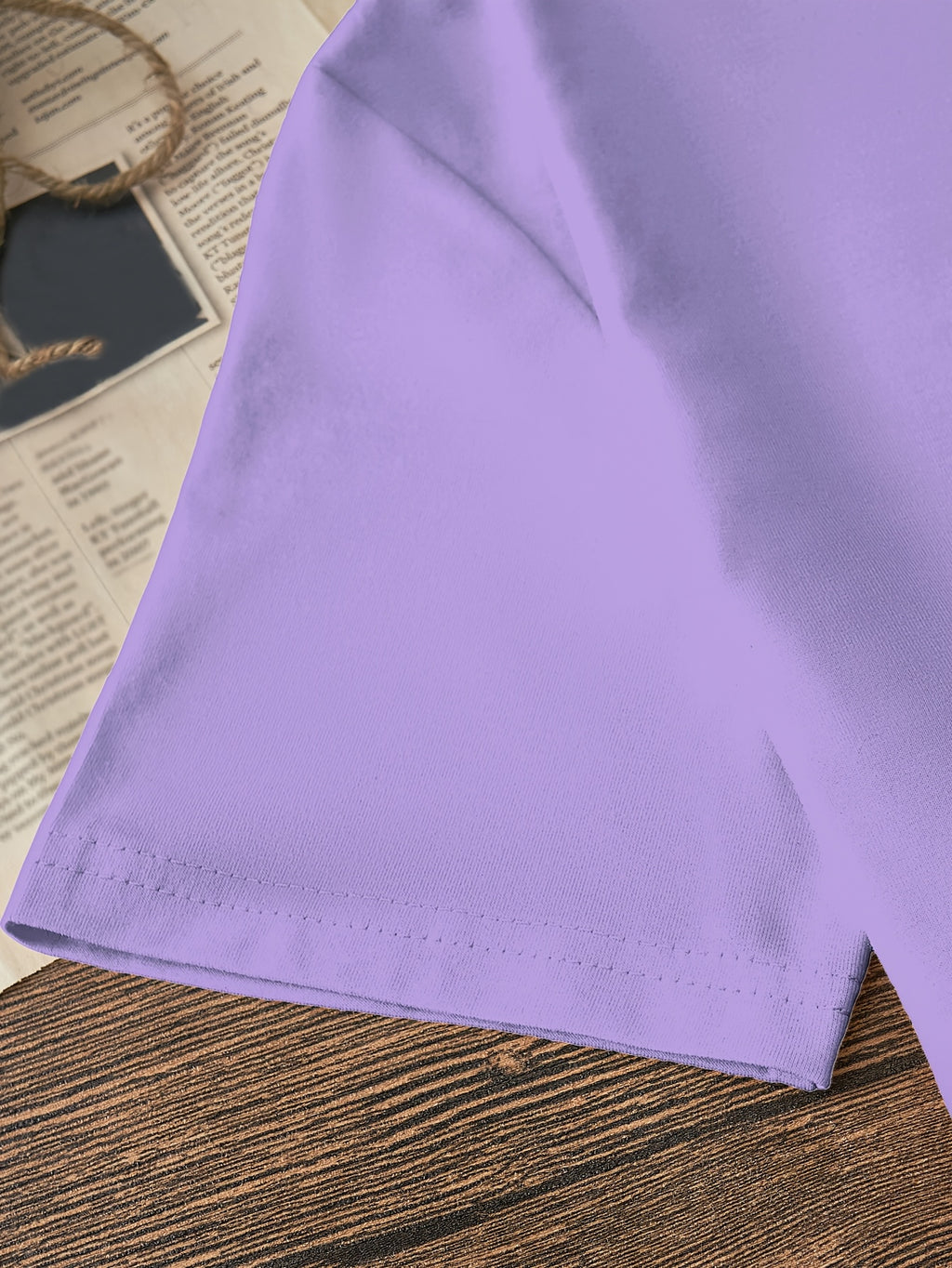 T-shirt grande taille, col rond, manches courtes, toucher naturel, autre coloris