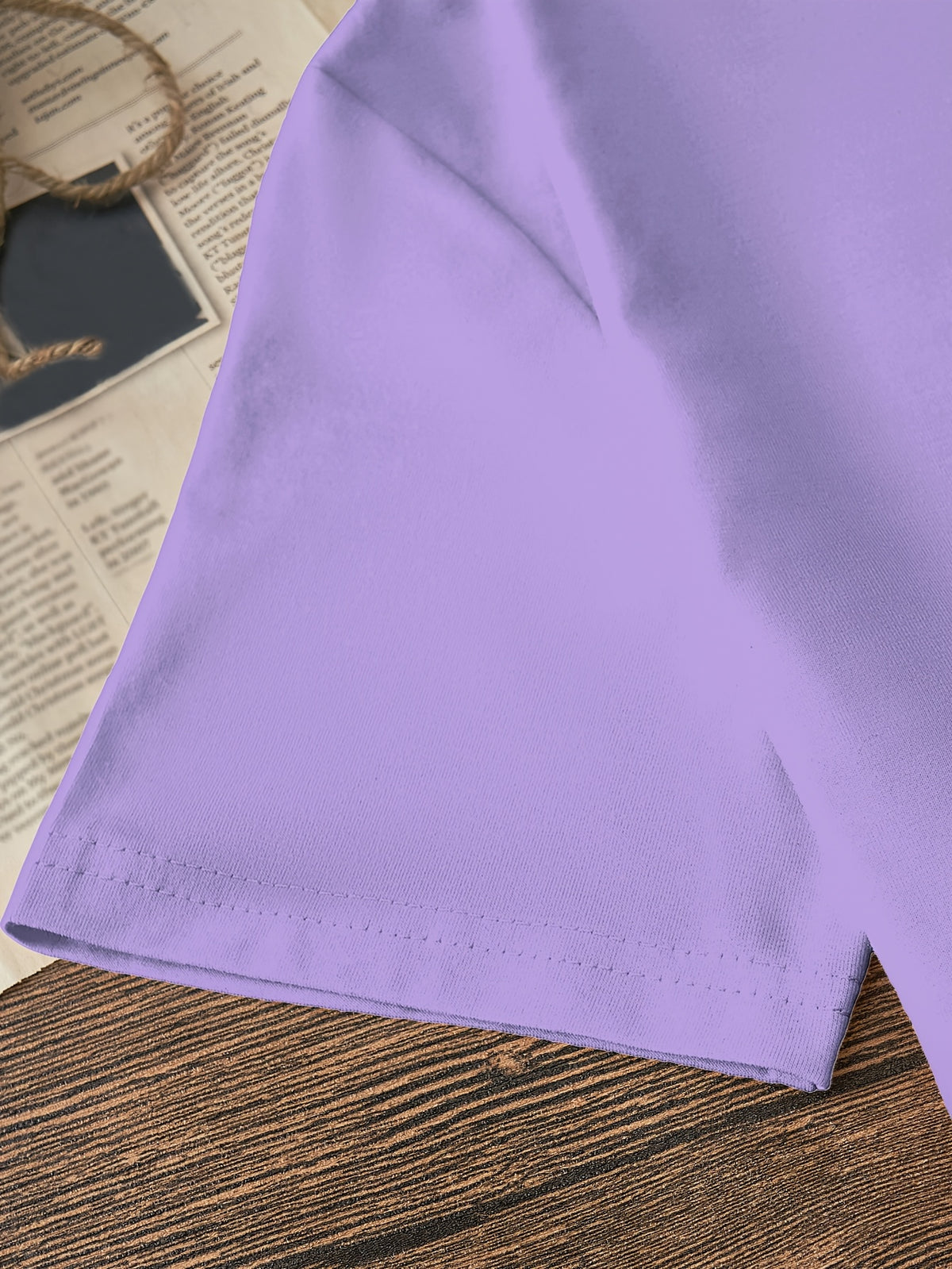 T-shirt grande taille, col rond, manches courtes, toucher naturel, autre coloris