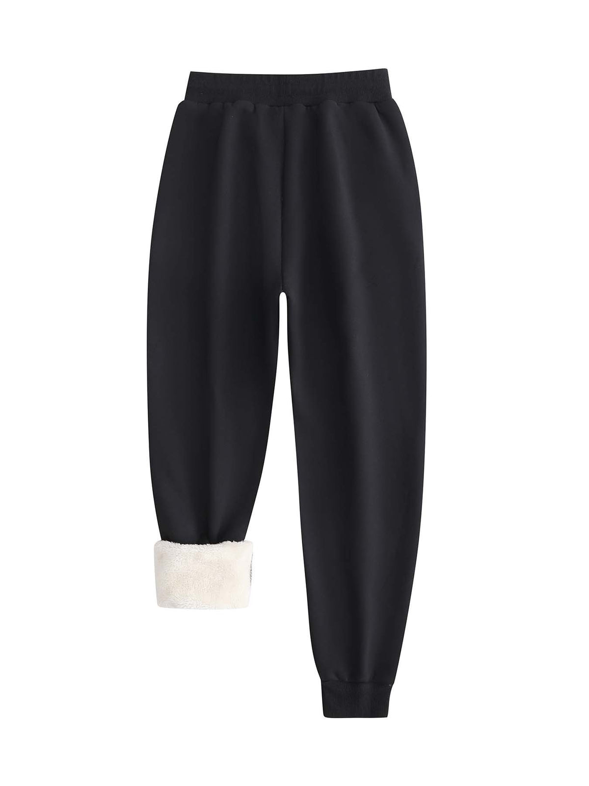 Pantalon grande taille, poches pratiques, chaleur d'hiver, mise en situation