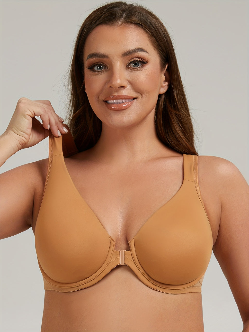 Soutien-gorge grande taille, croisillon de mesh dans le dos