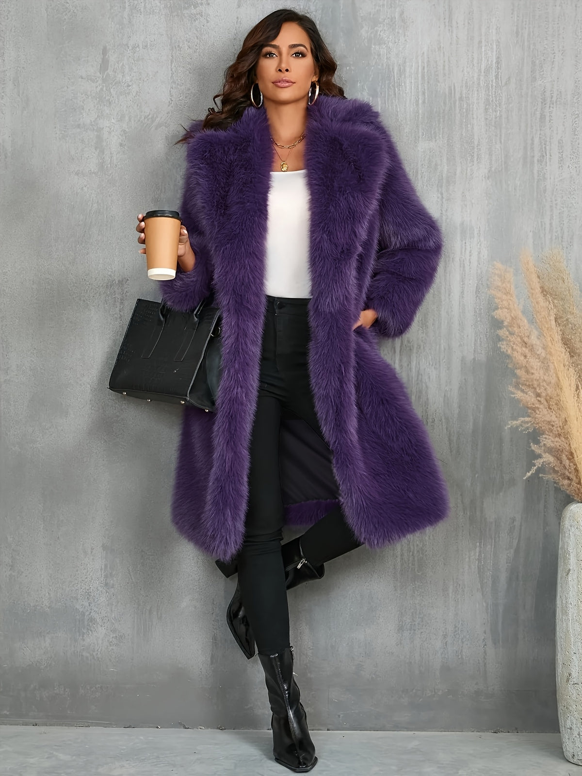Manteau grande taille, coupe ample