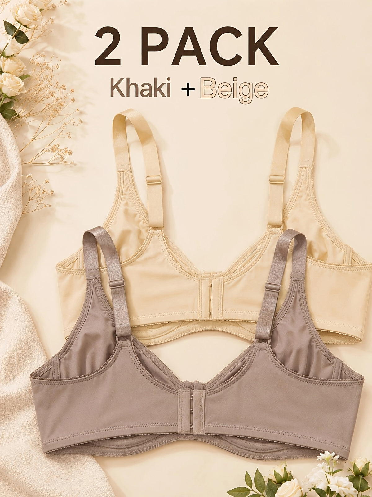 Soutien-gorge grande taille — Duo de teintes, bonnets C et D