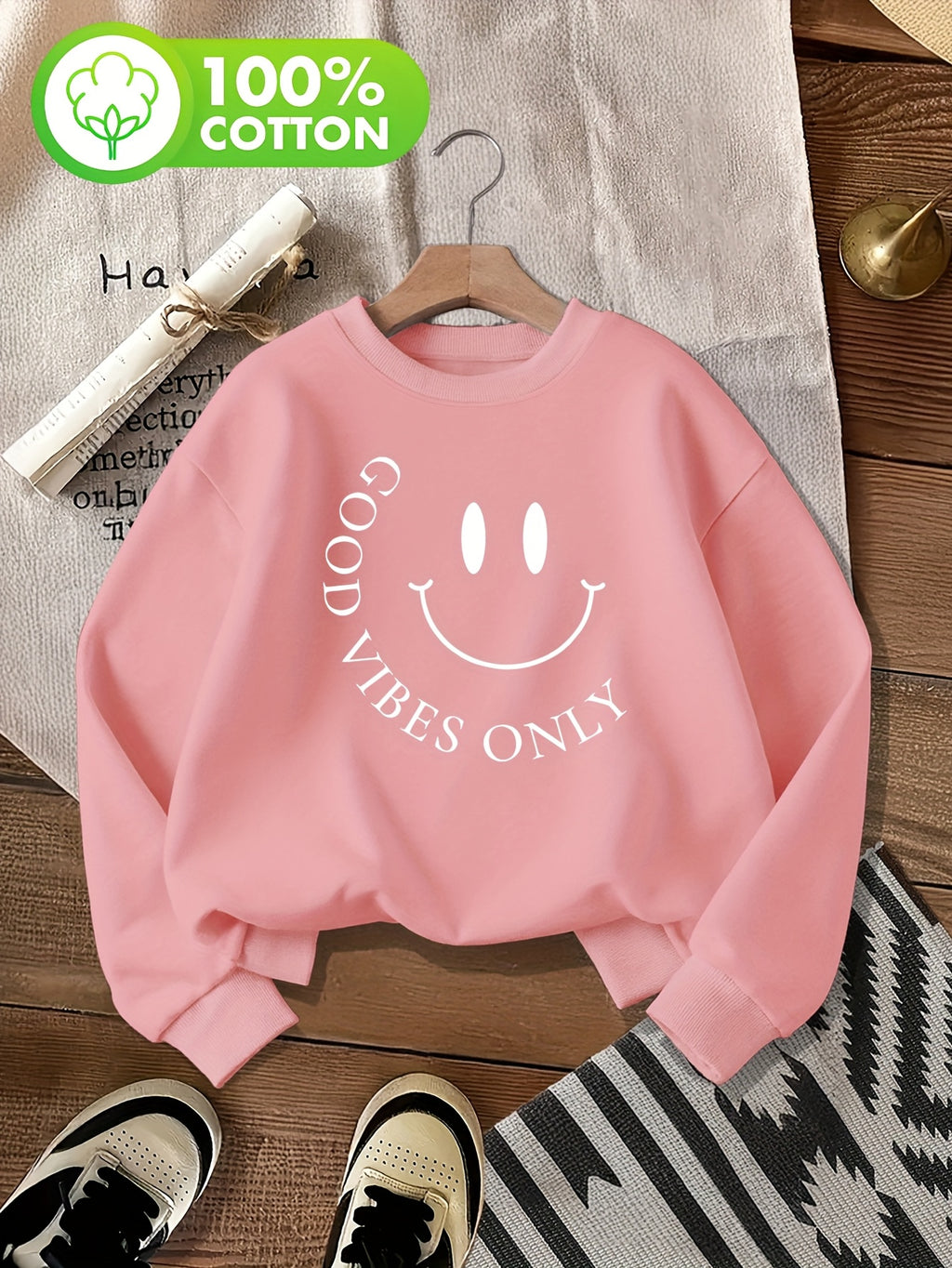 Sweat grande taille, col rond, capuche, toucher naturel, autre coloris