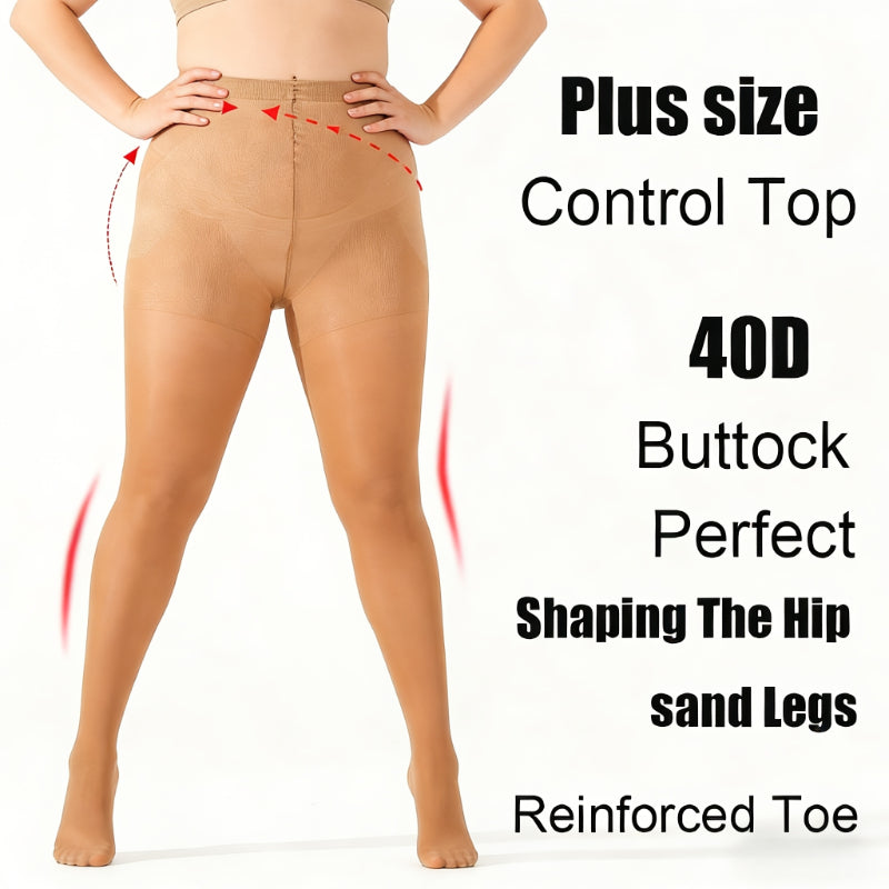 Collant grande taille — Effet gainant et allure élégante, vu de dos