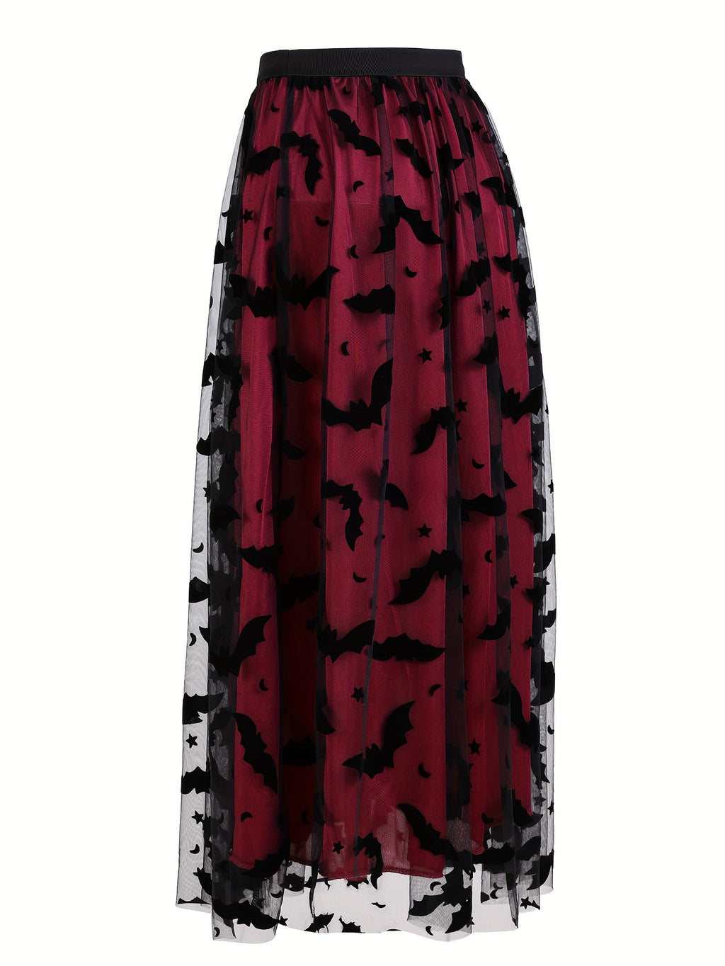 Jupe grande taille, coupe droite, longueur midi, autre coloris