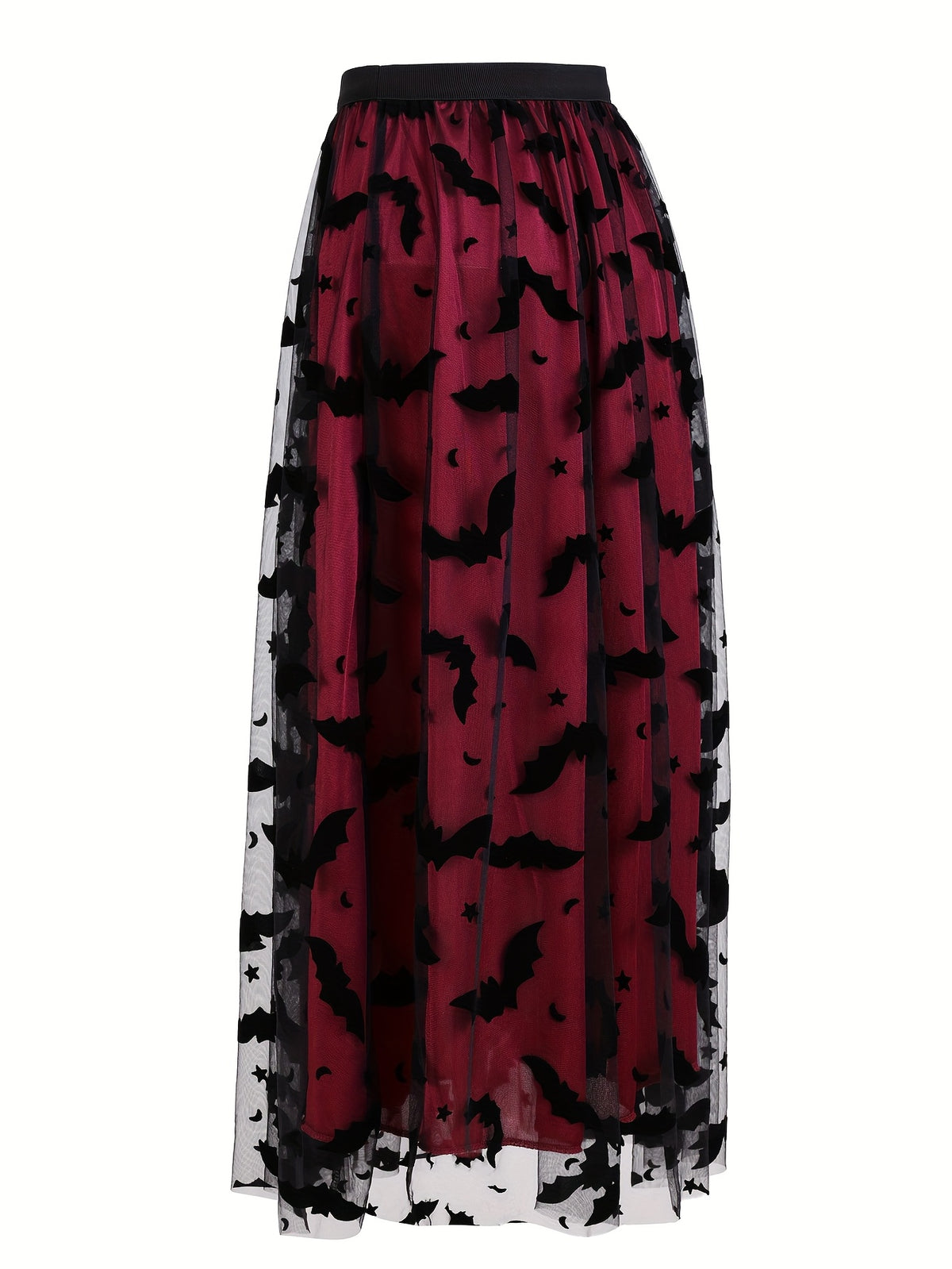 Jupe grande taille, coupe droite, longueur midi, autre coloris