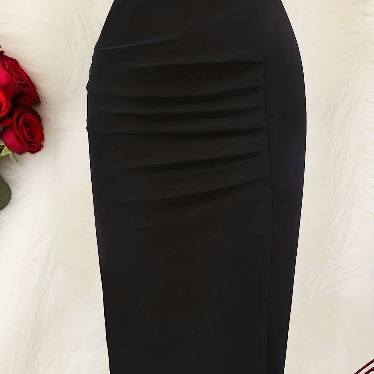 Culotte grande taille, coupe ajustée — matière : polyester