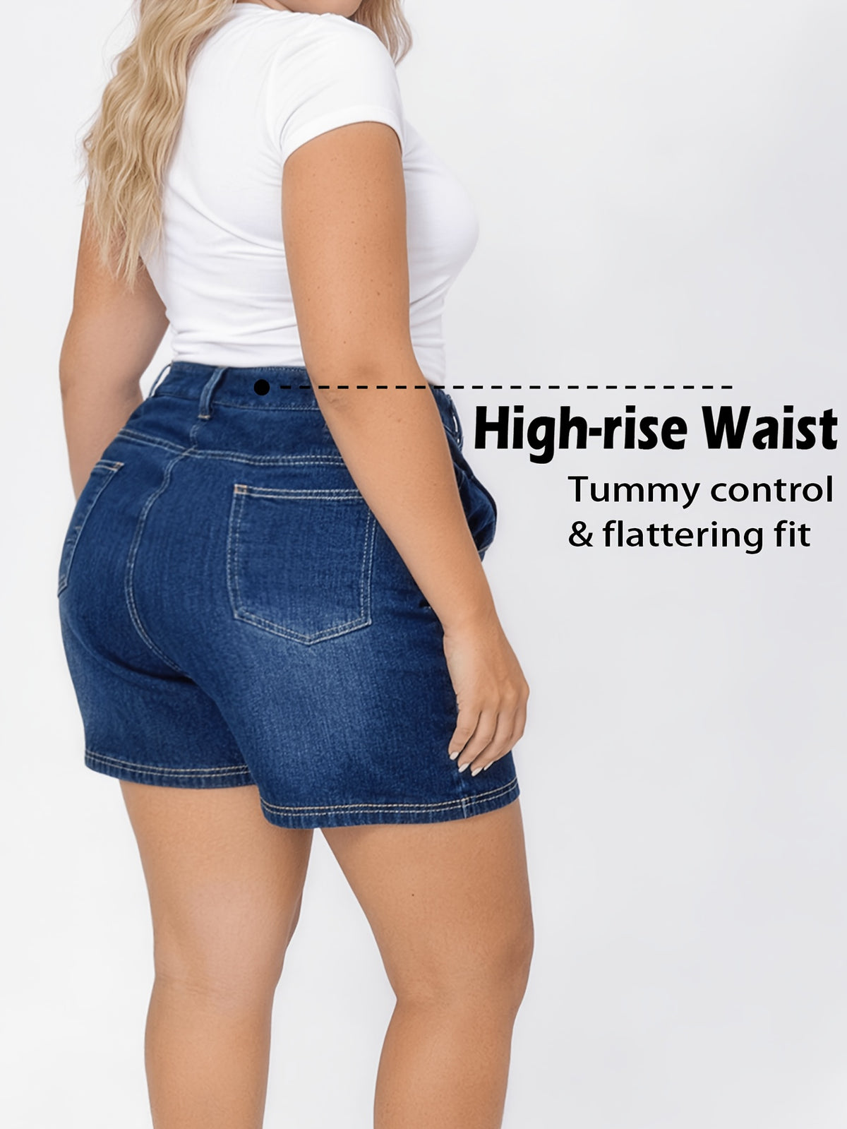 Jupe grande taille, tenue franche, forte élasticité, détail du col