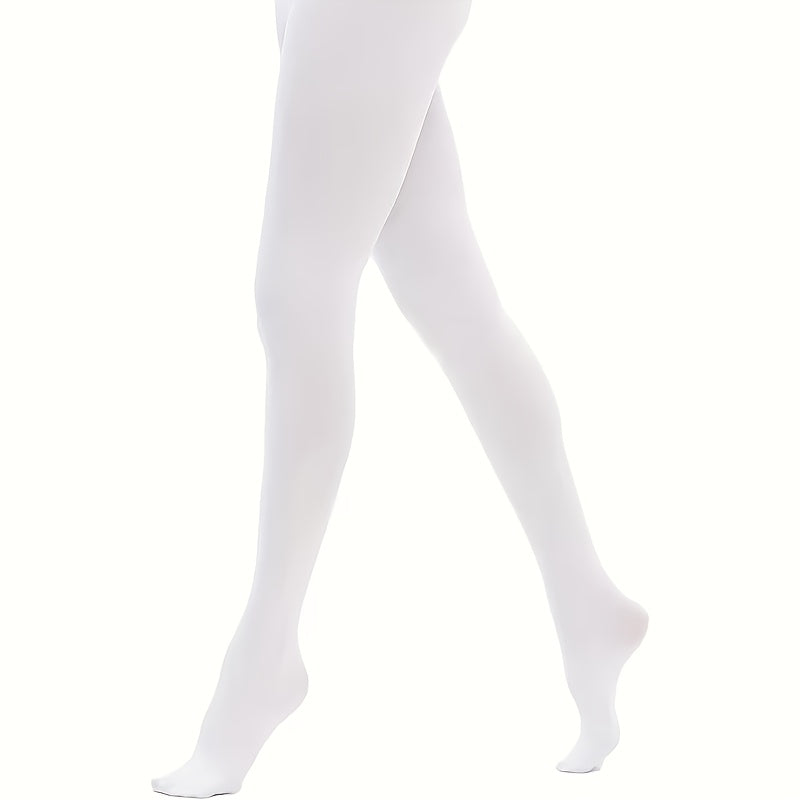 Collant grande taille — Coupe ajustée, porté de face