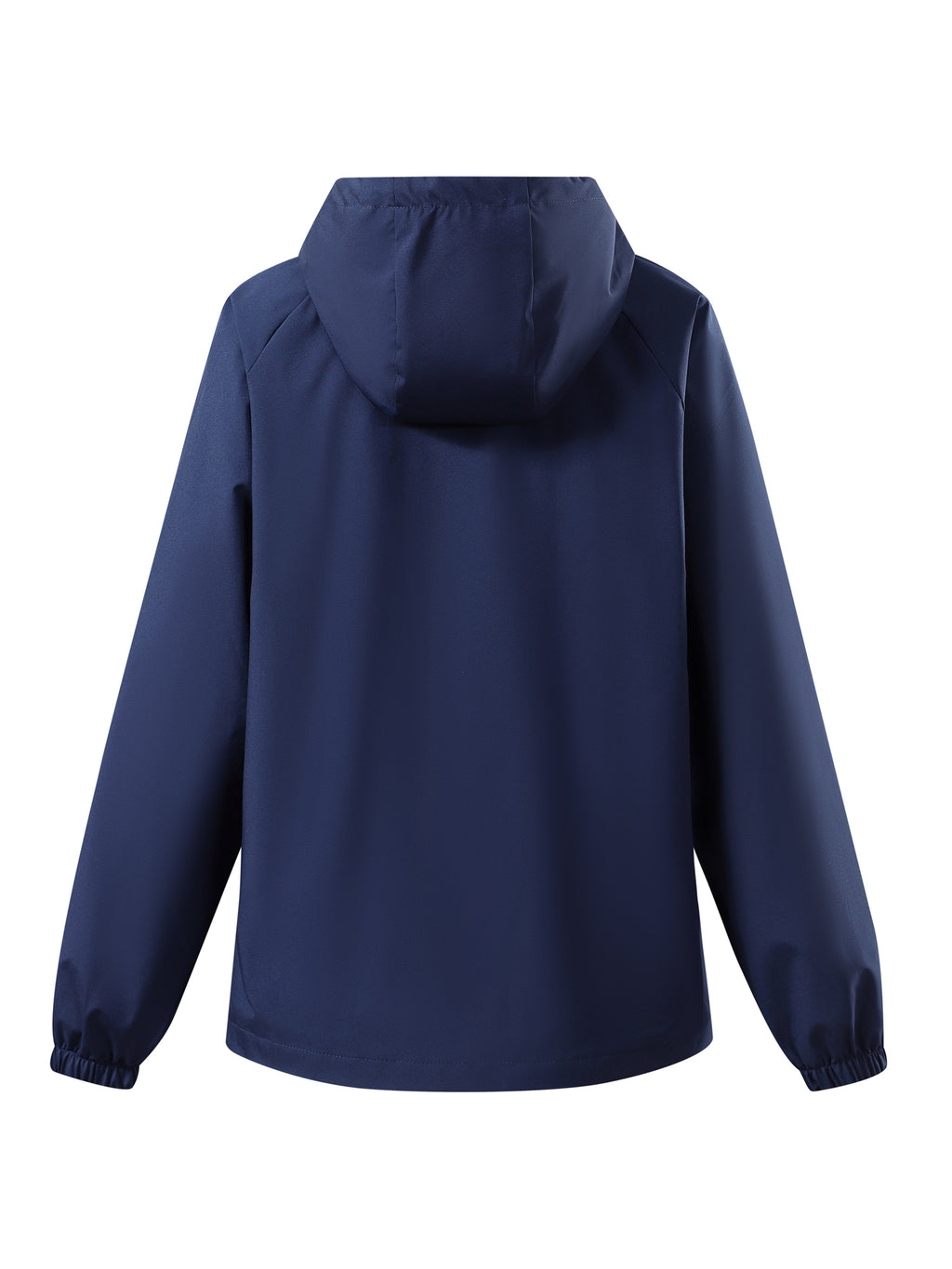 Veste grande taille, cordon de serrage, capuche, porté de face
