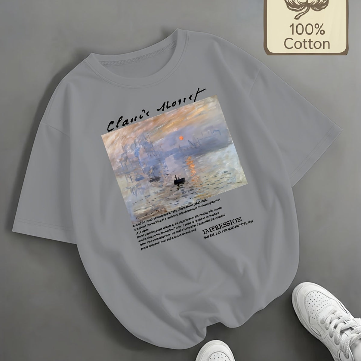 Top grande taille, col rond, manches courtes, toucher naturel, détail du tissu