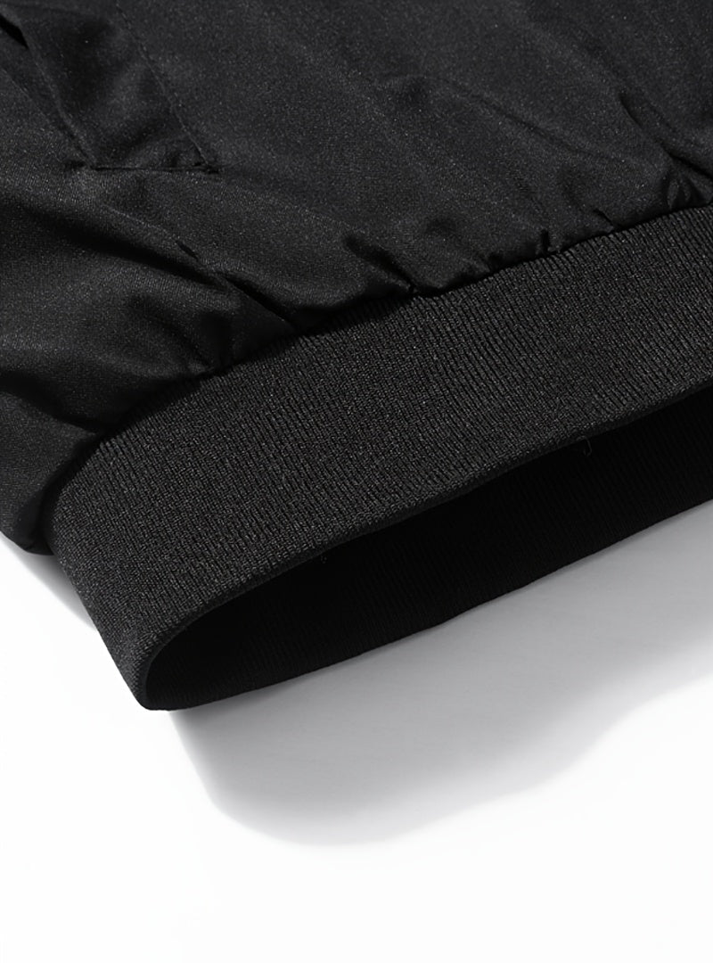 Veste grande taille, coupe oversize, fermeture zippée, vue de profil