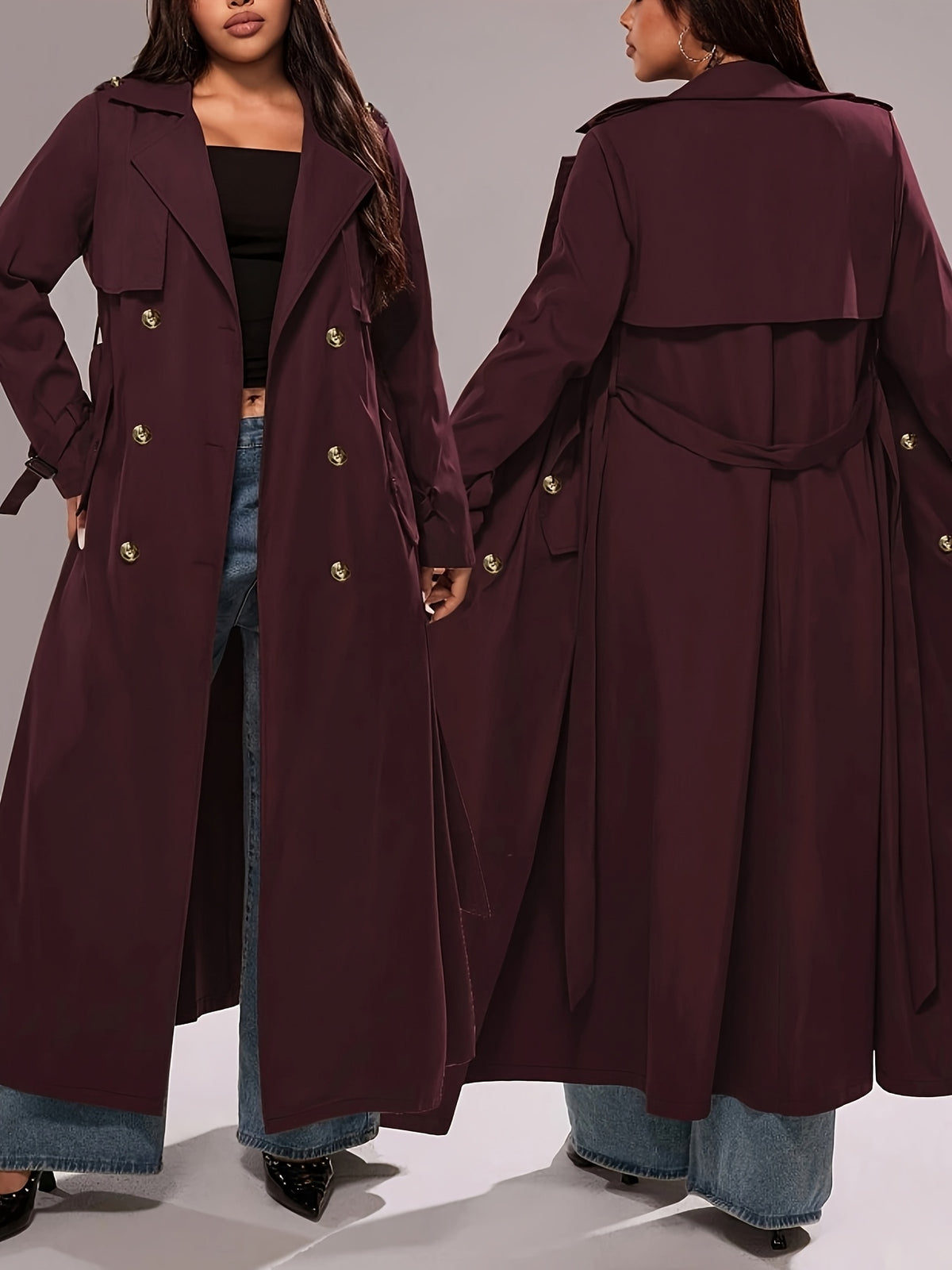 Manteau grande taille, esprit trench Image