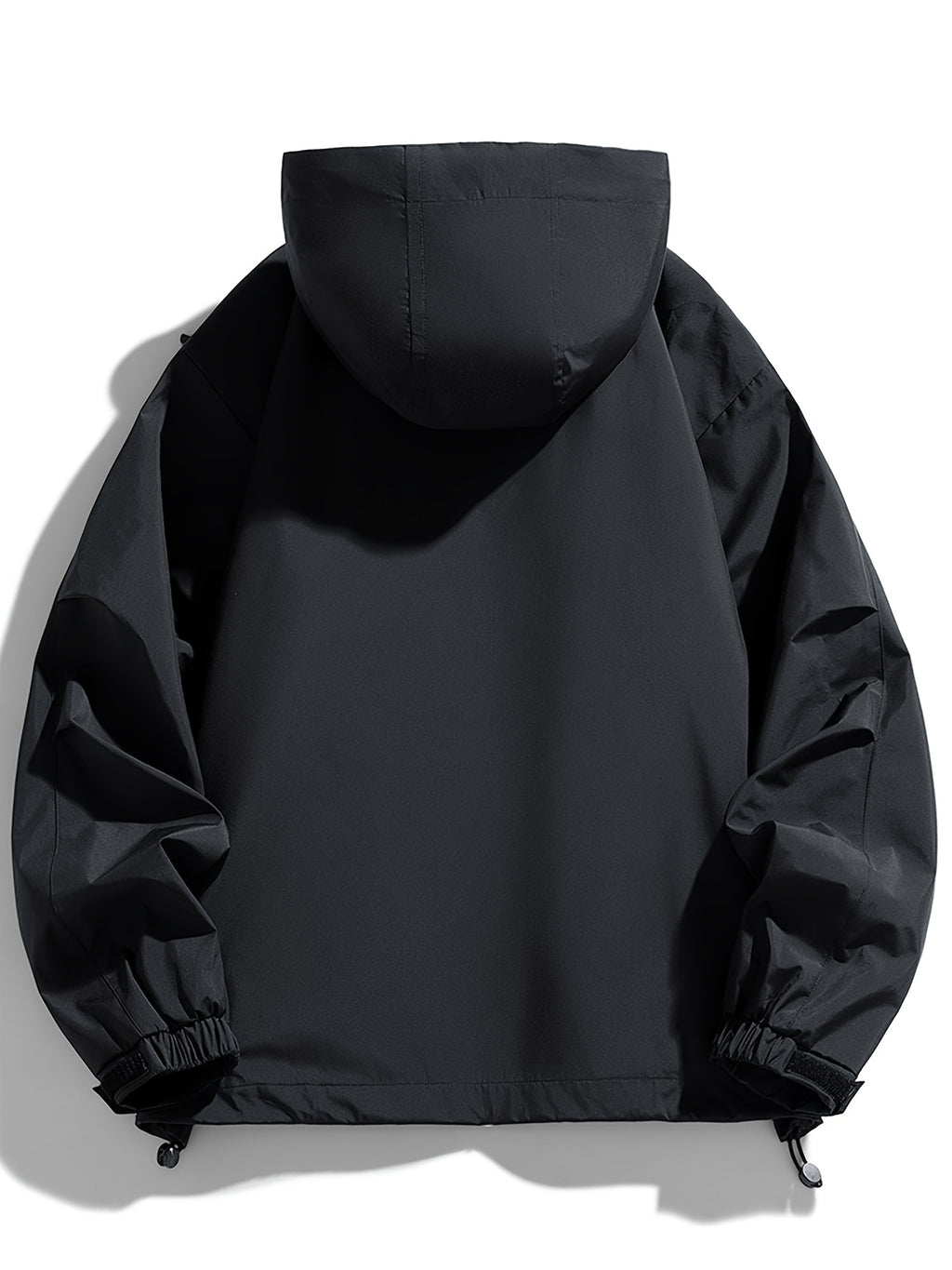 Veste grande taille, coupe ample, épaules dénudées, poches pratiques, détail du tissu