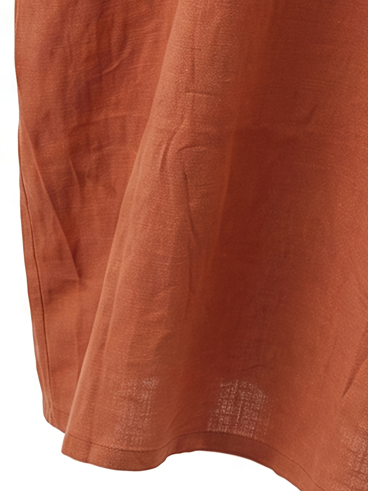 Robe en lin grande taille — Maxi cocon à poches de côté