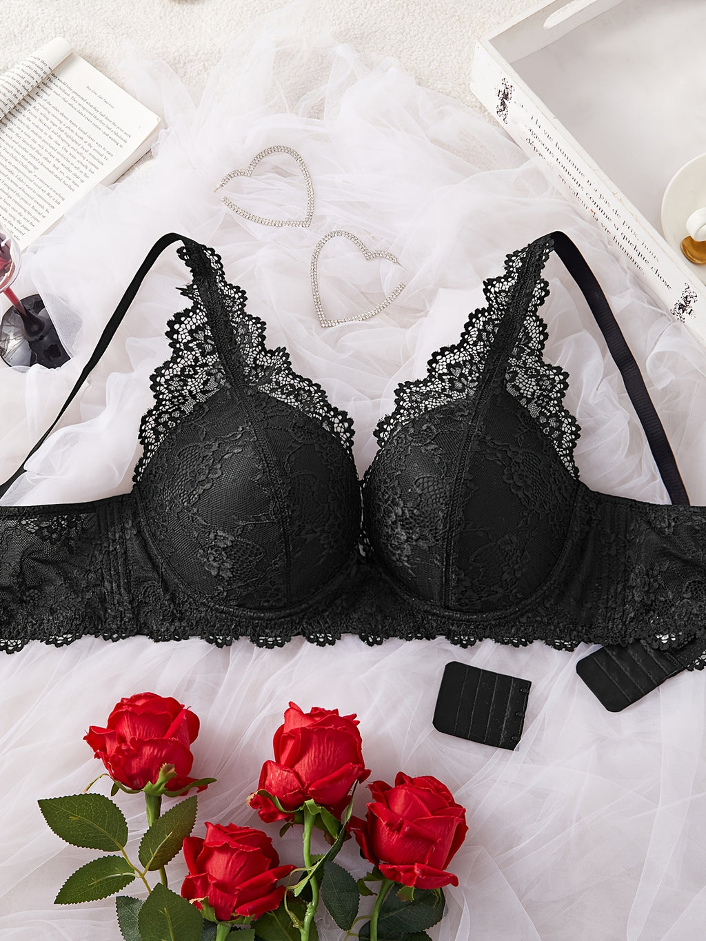 Soutien-gorge grande taille — Dentelle festonnée six coloris