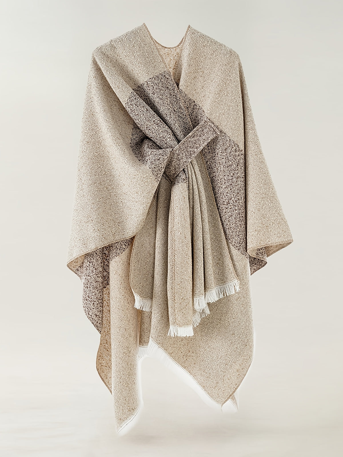 Cardigan grande taille, coupe oversize, toucher moelleux, chaleur d'hiver, vu de dos