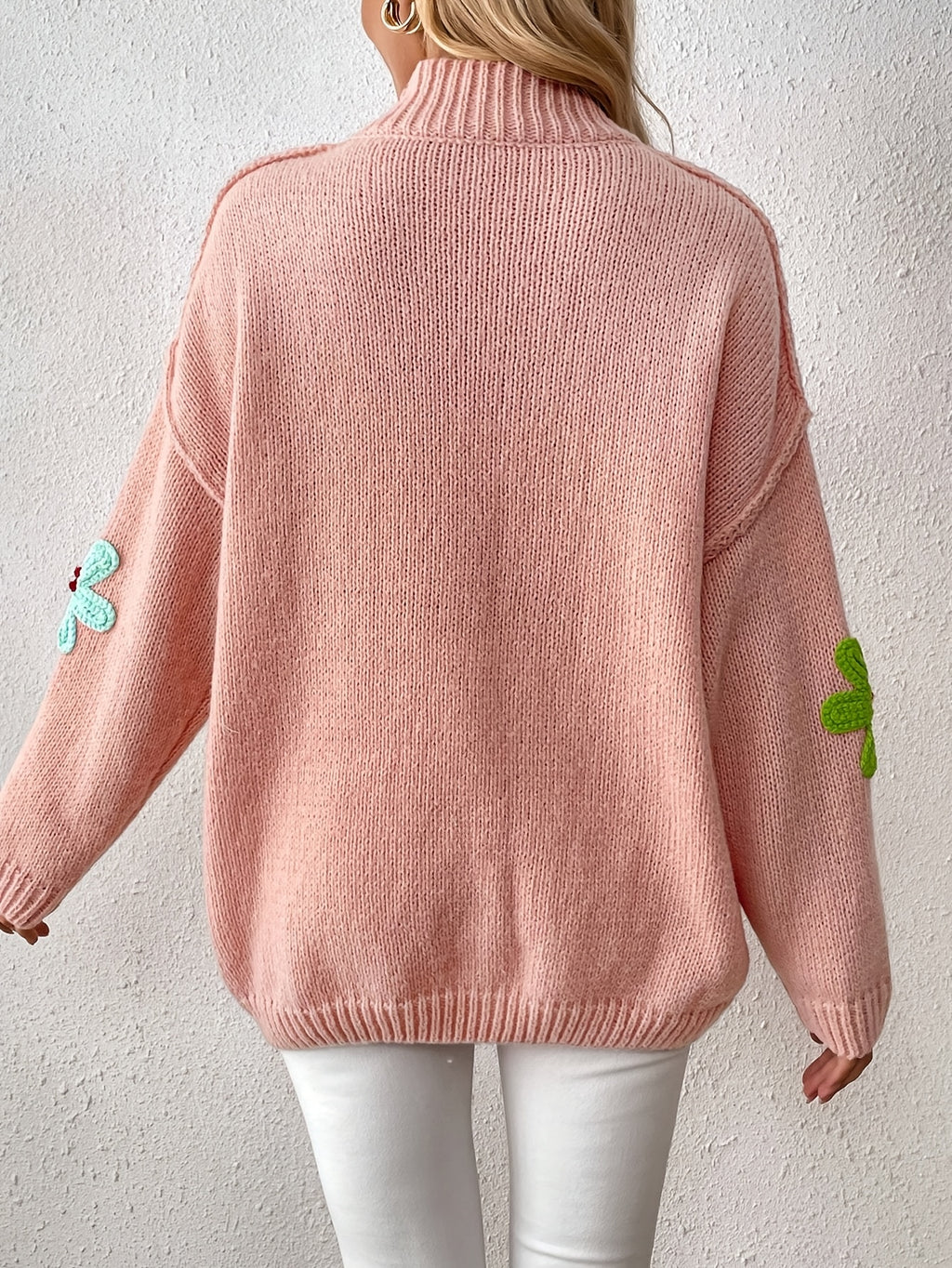 Pull grande taille, chaleur d'hiver, coupe asymétrique, gros plan