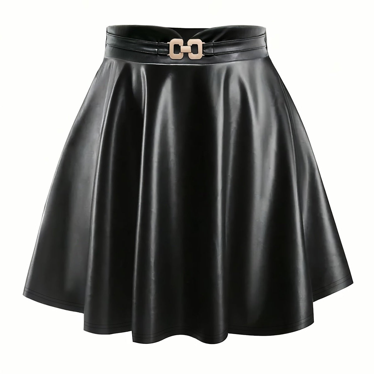 Jupe grande taille, coupe évasée, allure élégante — composition : 100% Polyester Image